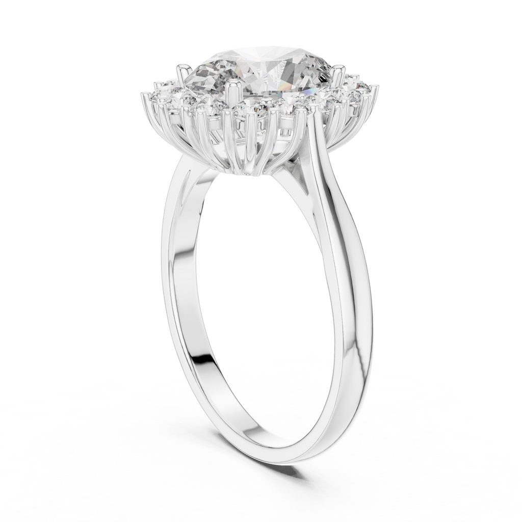 Aurora Halo Diamond Ring