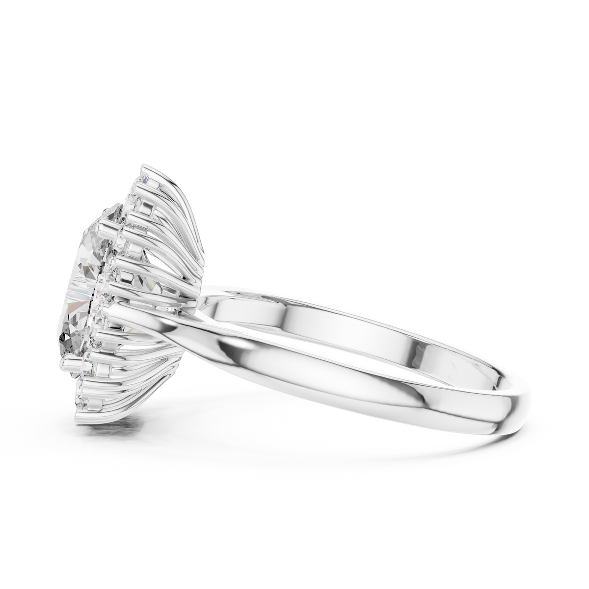 Aurora Halo Diamond Ring