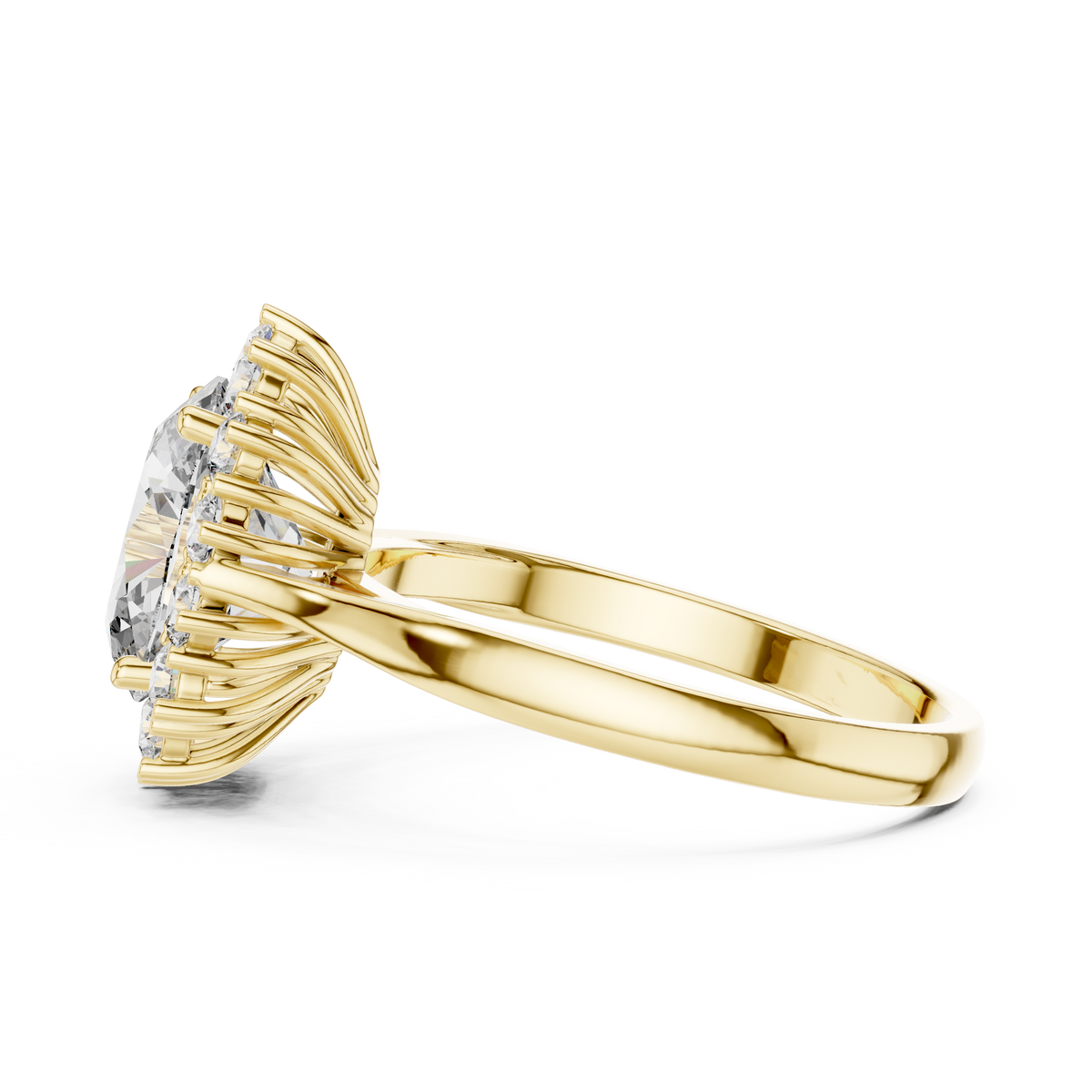 Aurora Halo Diamond Ring
