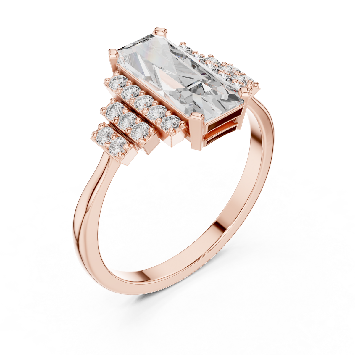 Crown Diamond Ring