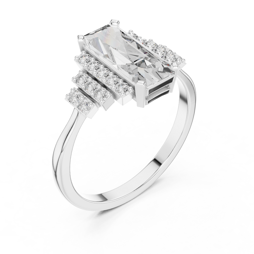 Crown Diamond Ring