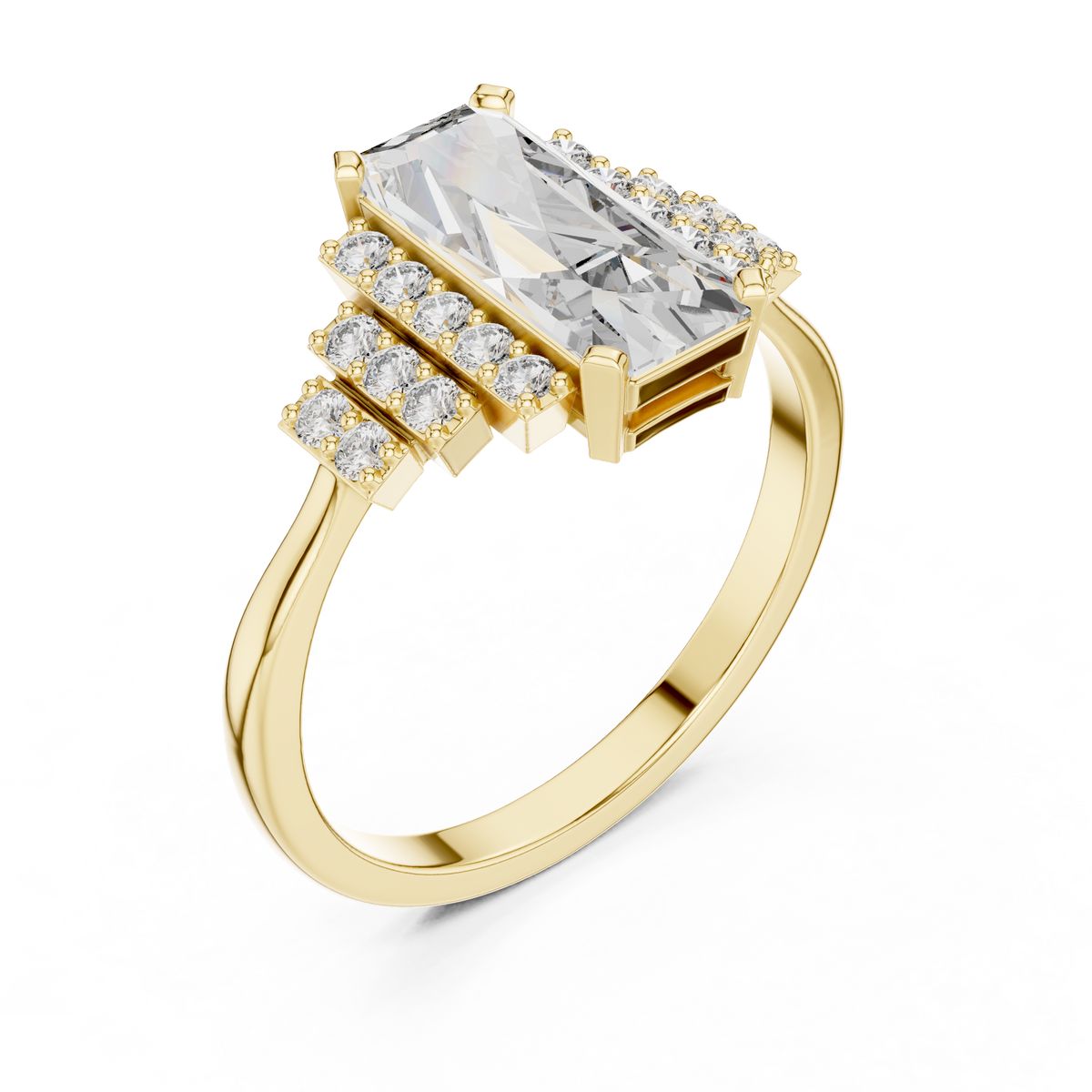 Crown Diamond Ring